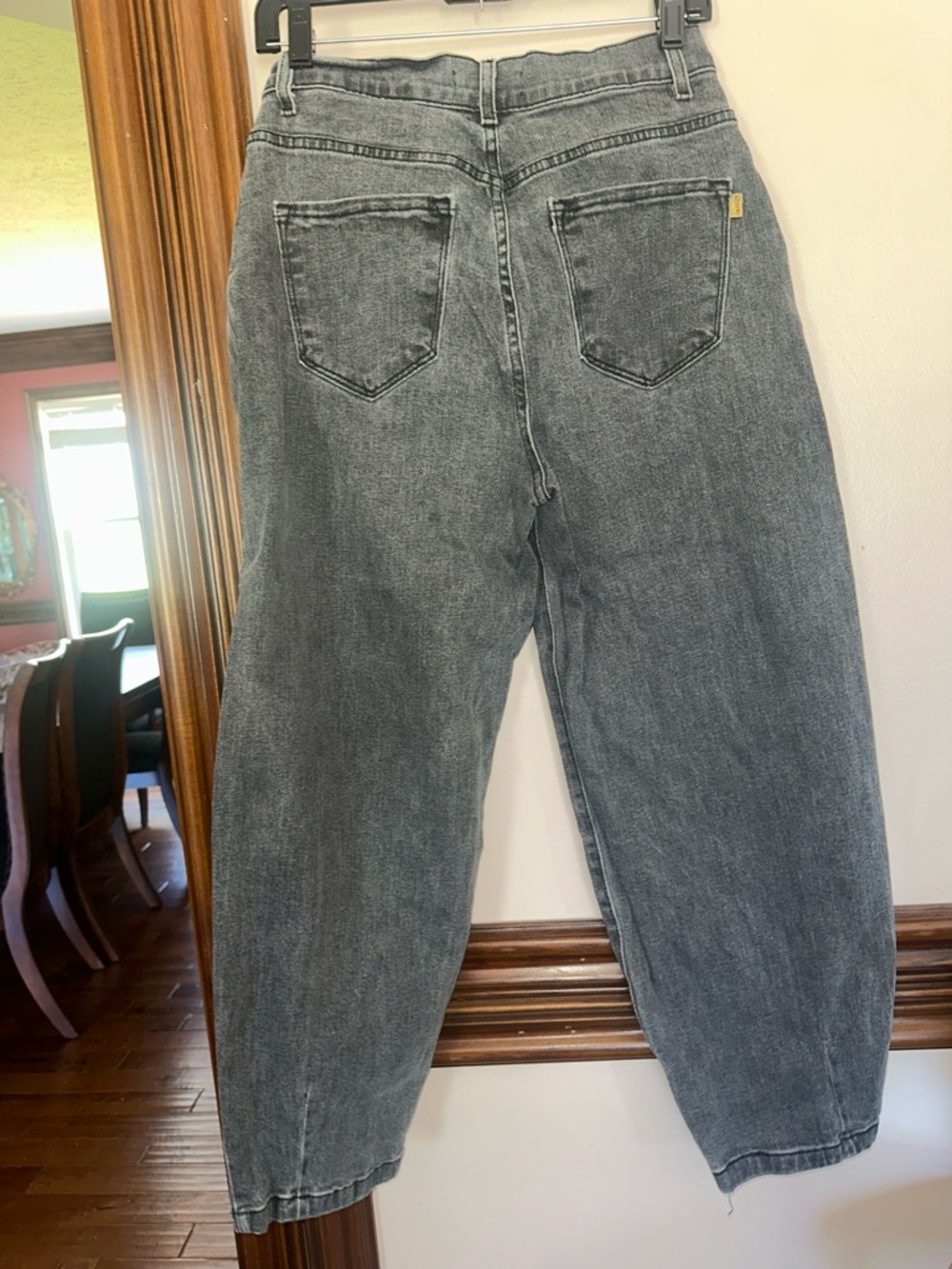 Vibrant miu Gray Washed Denim Jeans - Picture 3 of 4